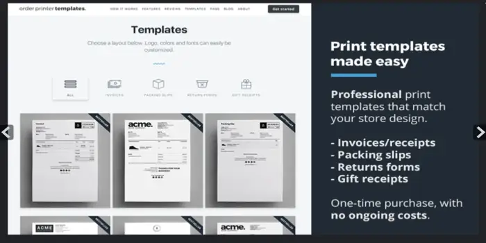 Best Shopify apps - Order Printer Templates Order Printer Templates app