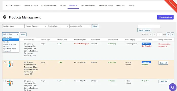 Ebay integration example