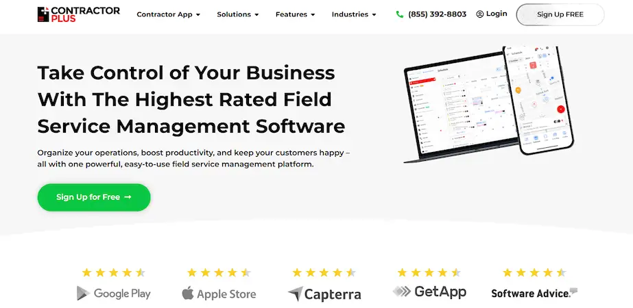 Contractor+ website