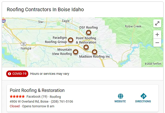 Bing Place business profile