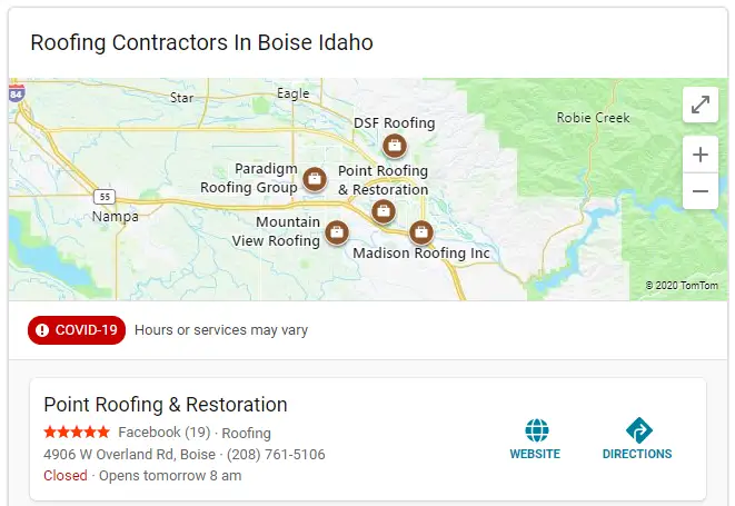 Bing Place business profile