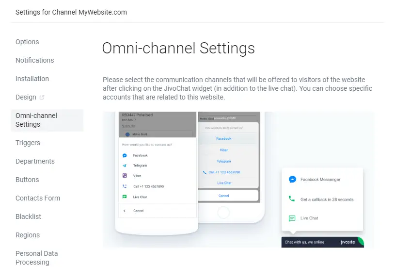 JivoChat omnichannel messenger