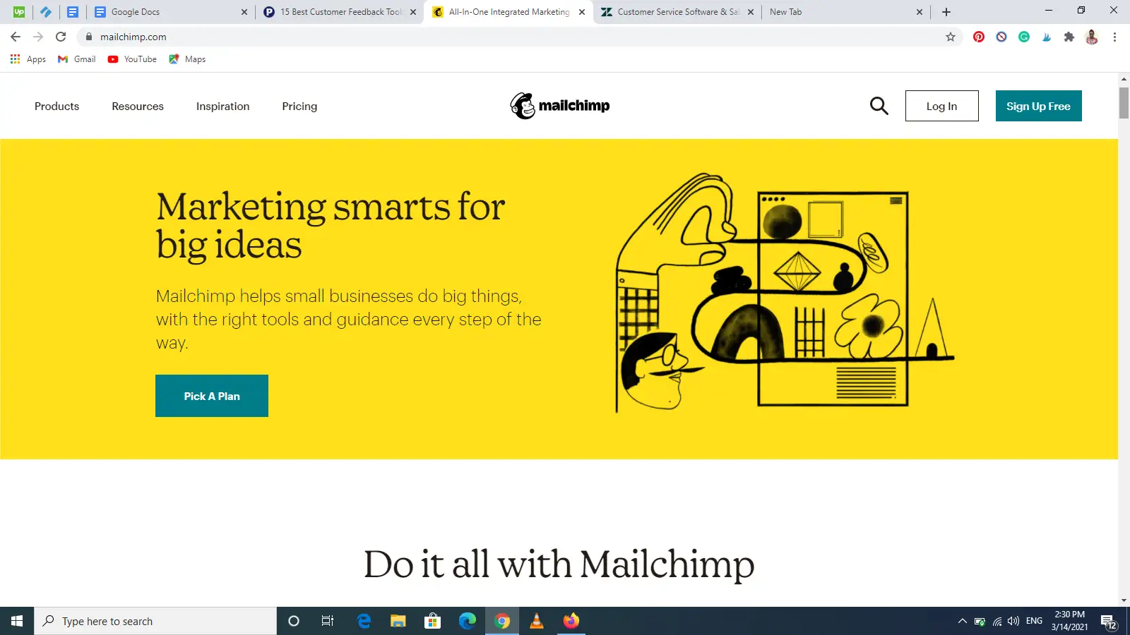 Mailchimp email marketing