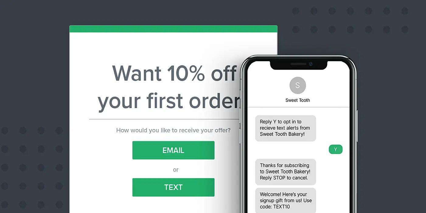 SMS messages example