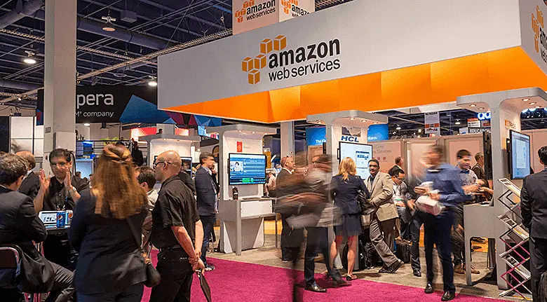 Marketing event, Amazon web services stand