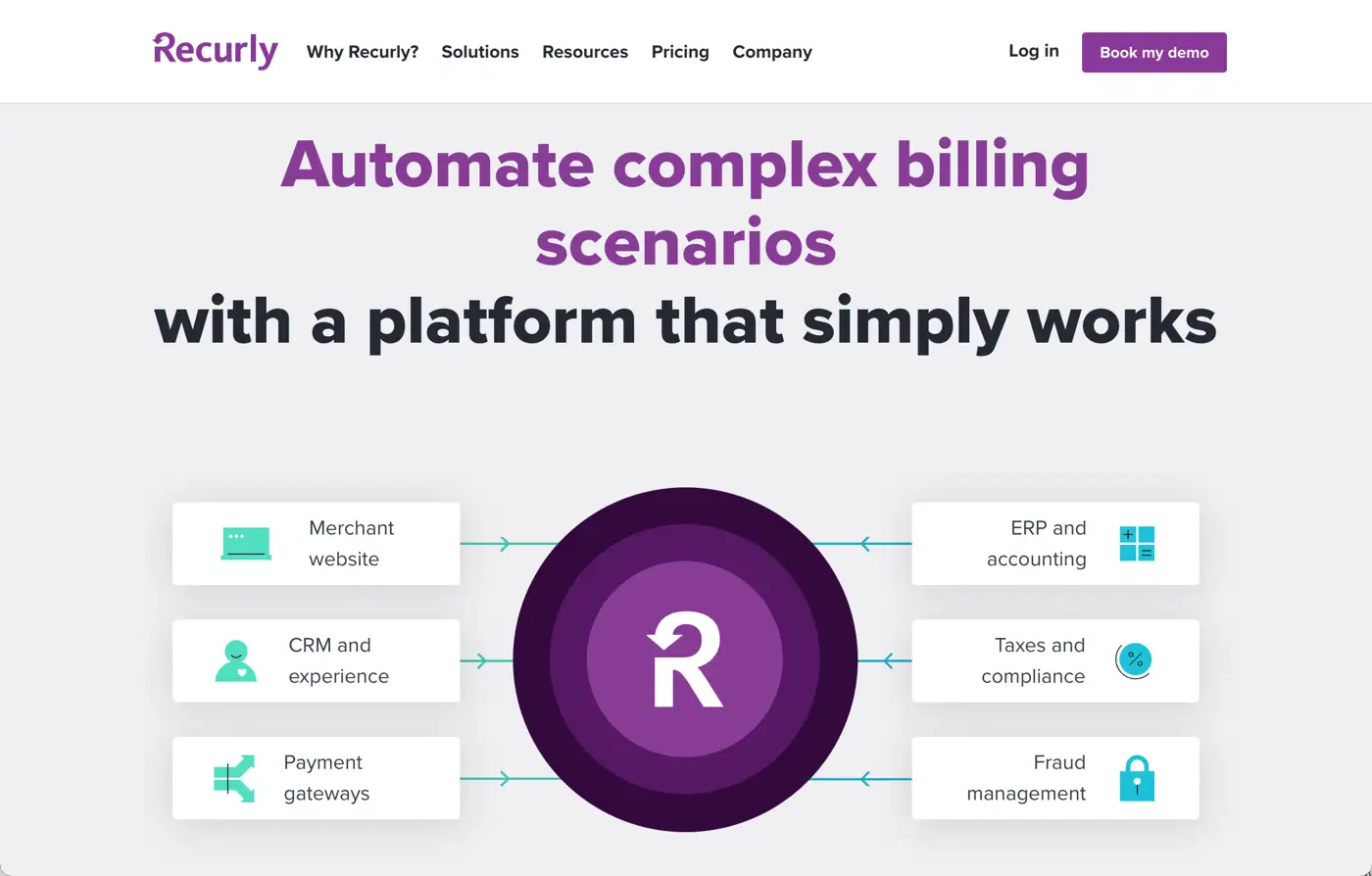 Recurly page