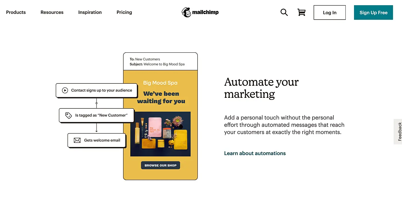 Mailchimp website