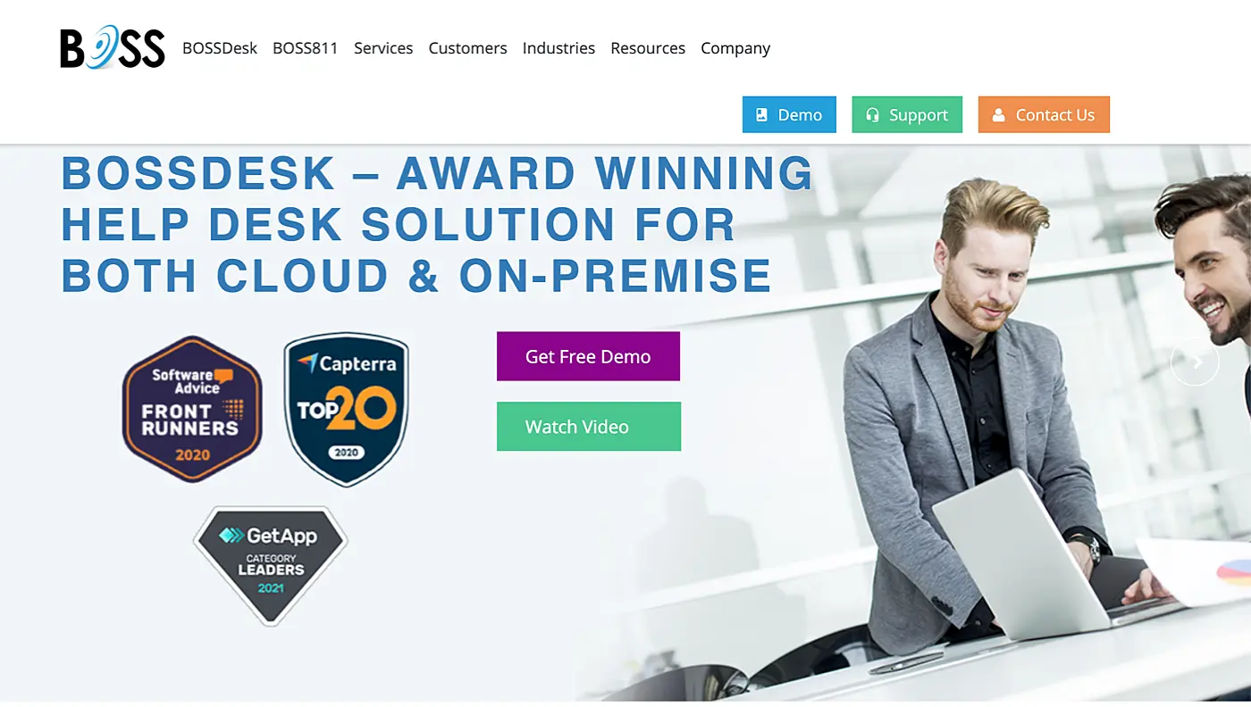 BOSS Solution Suite website