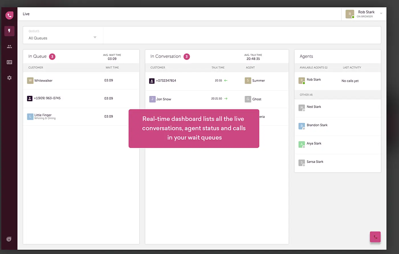Freshcaller interface