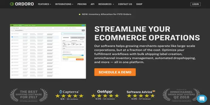 Ordoro website