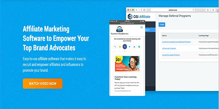 OSI Affiliate website