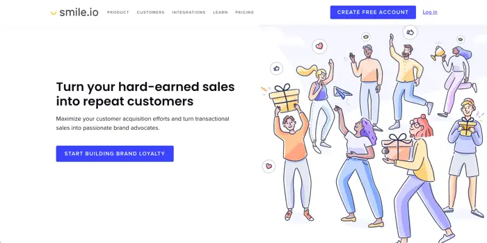 Smile.io webste