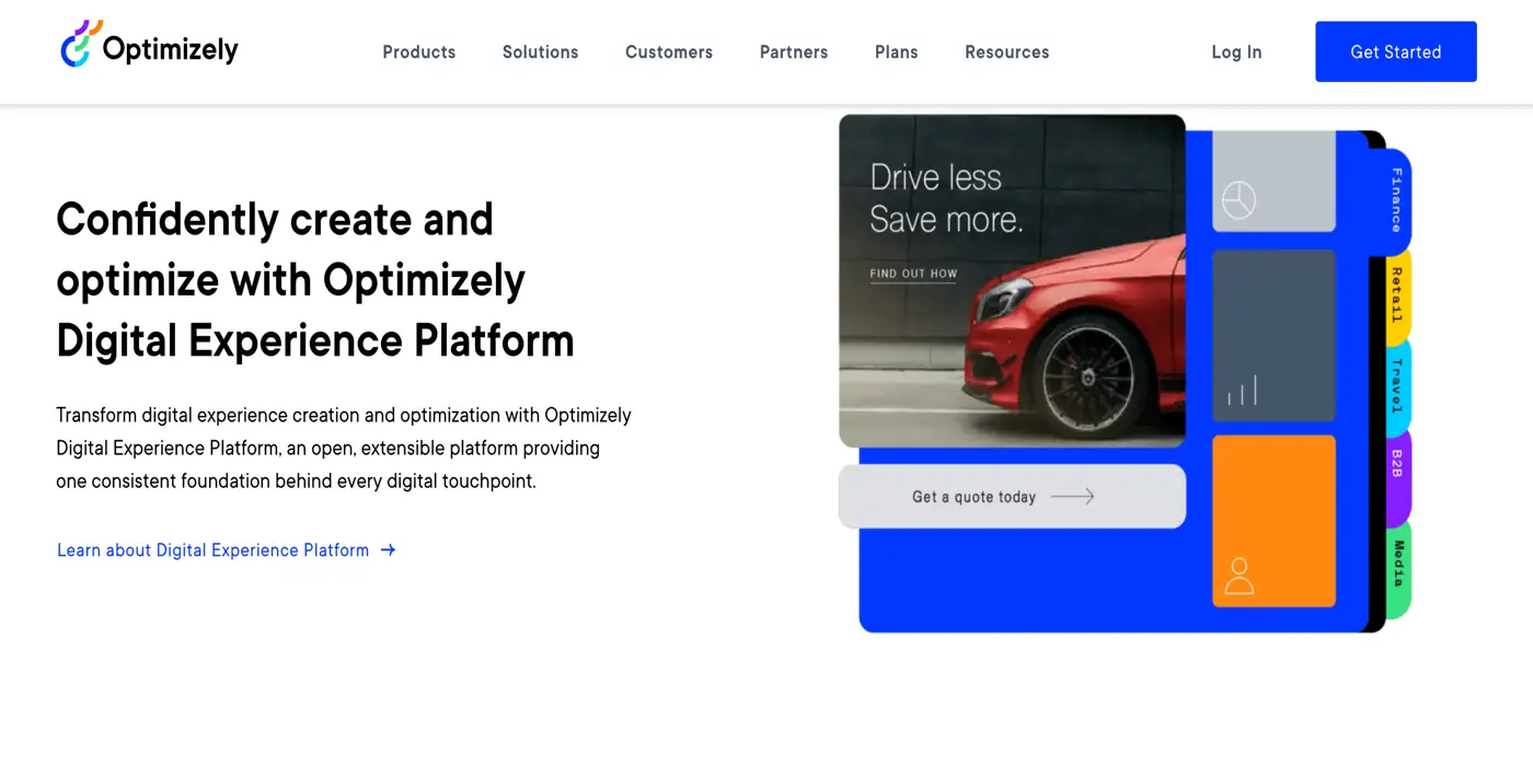Optimizely website