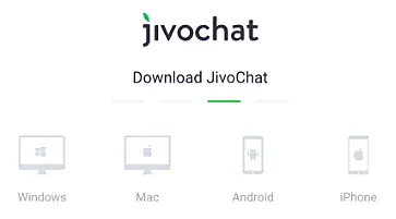 Download JivoChat app page