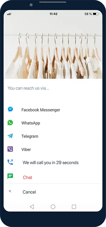 The image shows a smartphone screen with several app icons