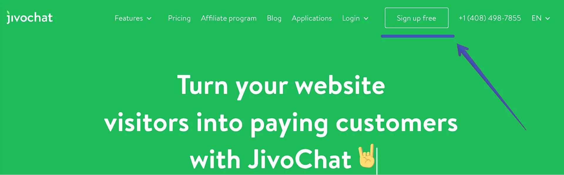 JivoChat website