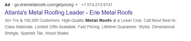 Google ad