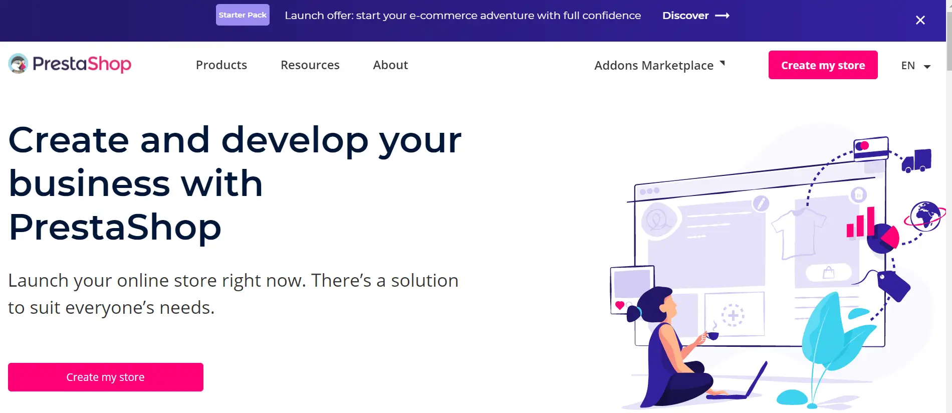 PrestaShop website