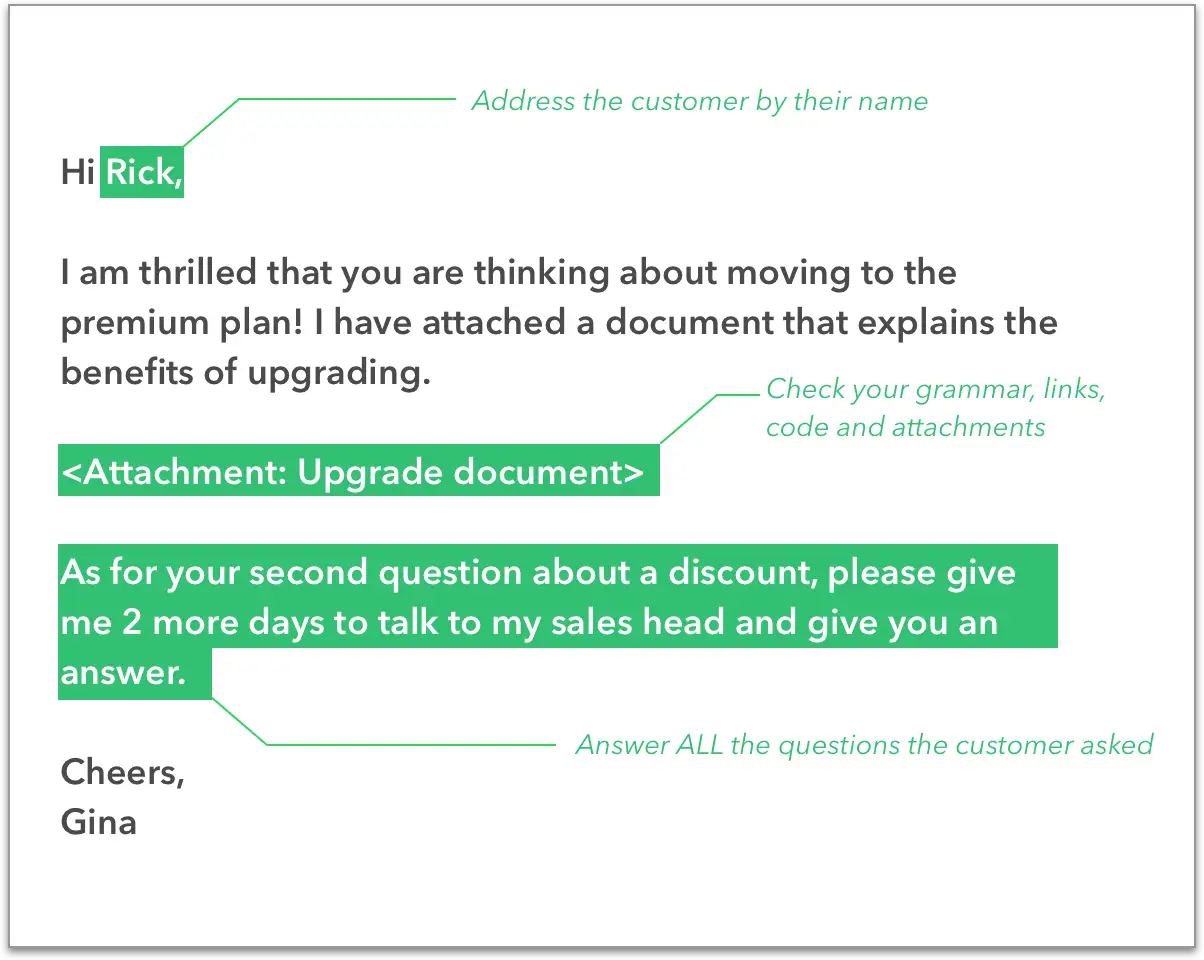 Email example