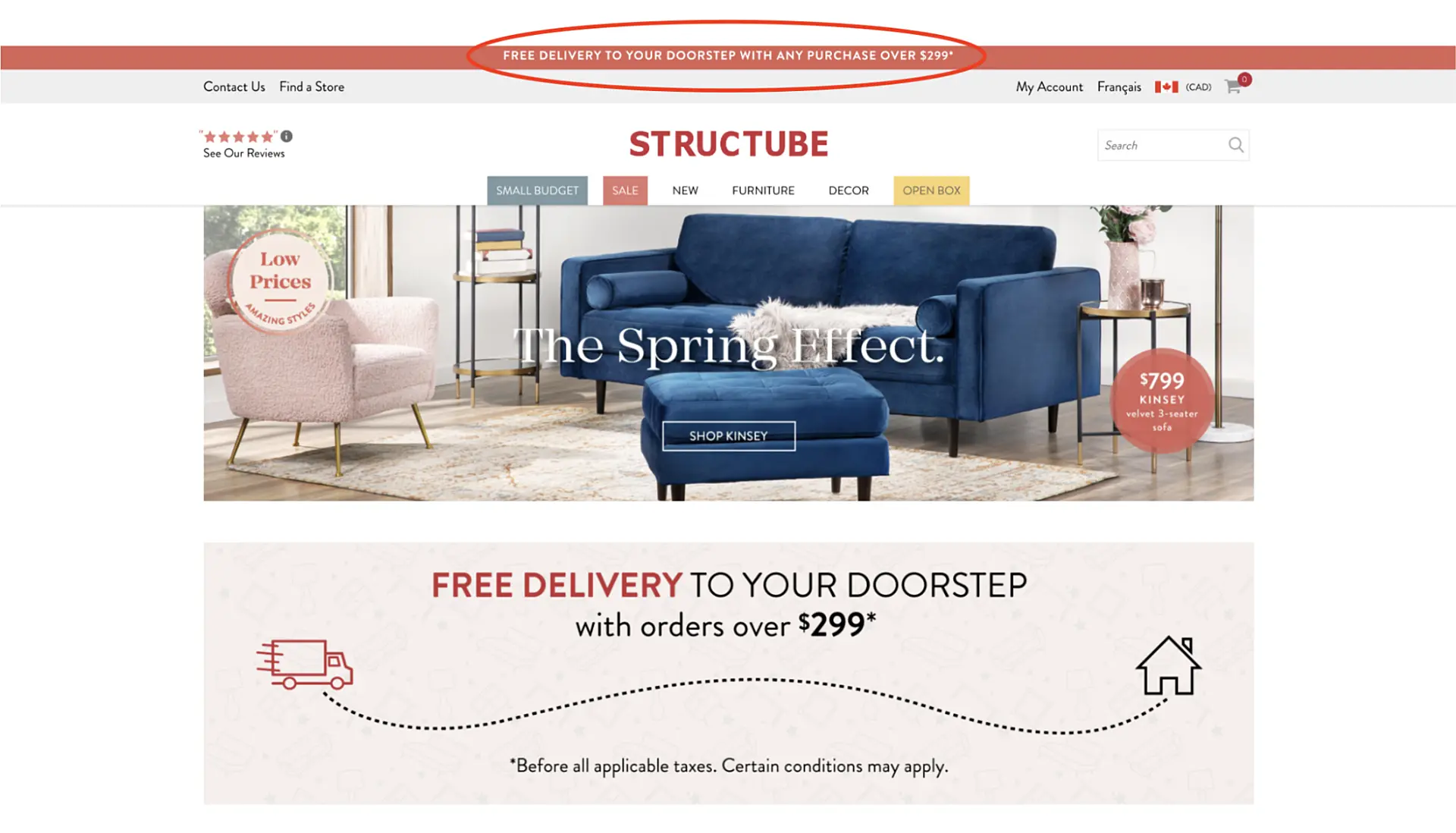 Website page example