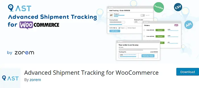 Advanced Shipment Tracking plugin page
