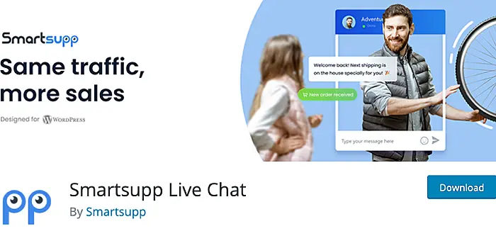 Smartsupp WordPress plugin page