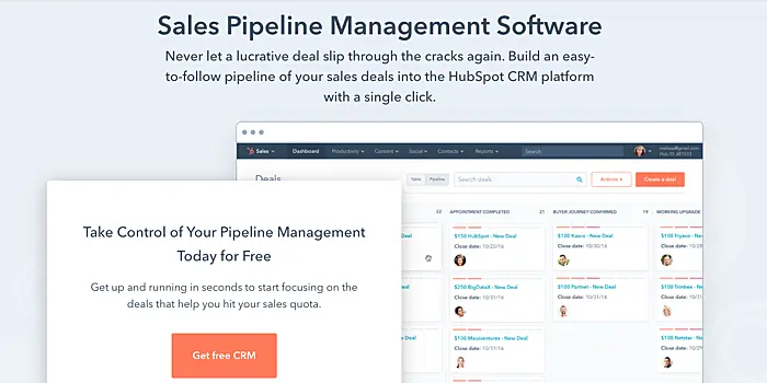 HubSpot website