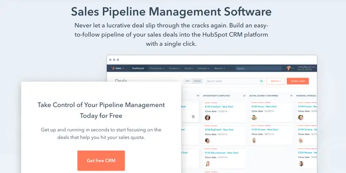 HubSpot website