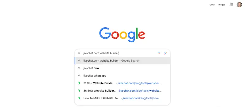 Google search page