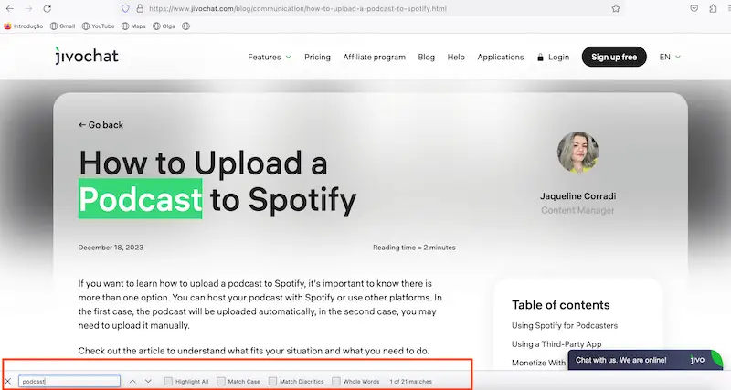 Mozilla Firefor search bar