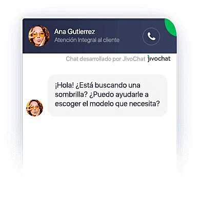 pantallazo del chat de JivoChat