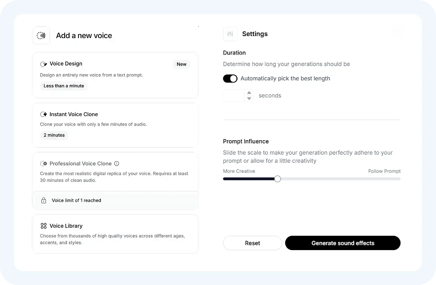 Генерация голоса нейросетью ElevenLabs