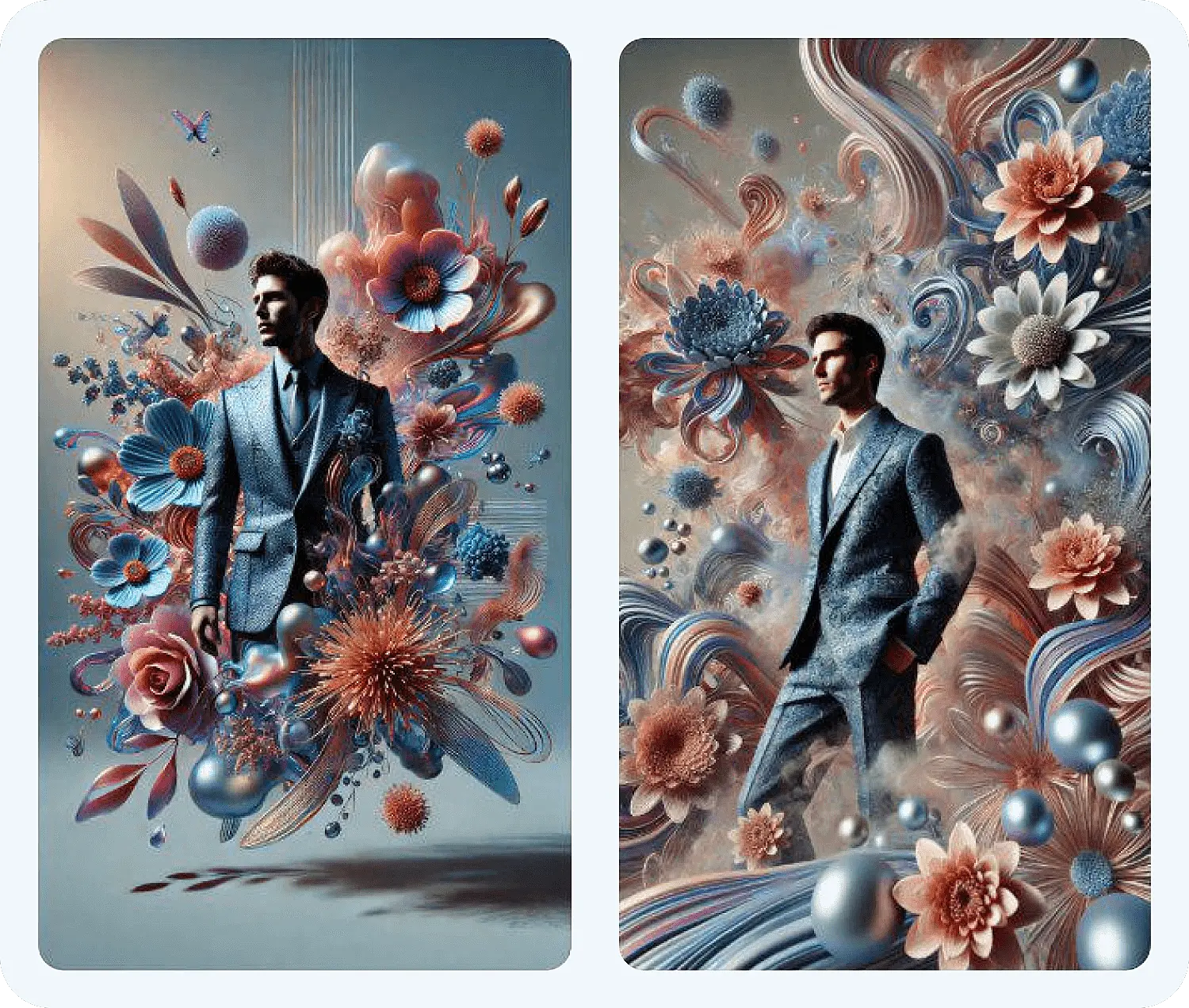 Разработка открытки нейросетью Дали