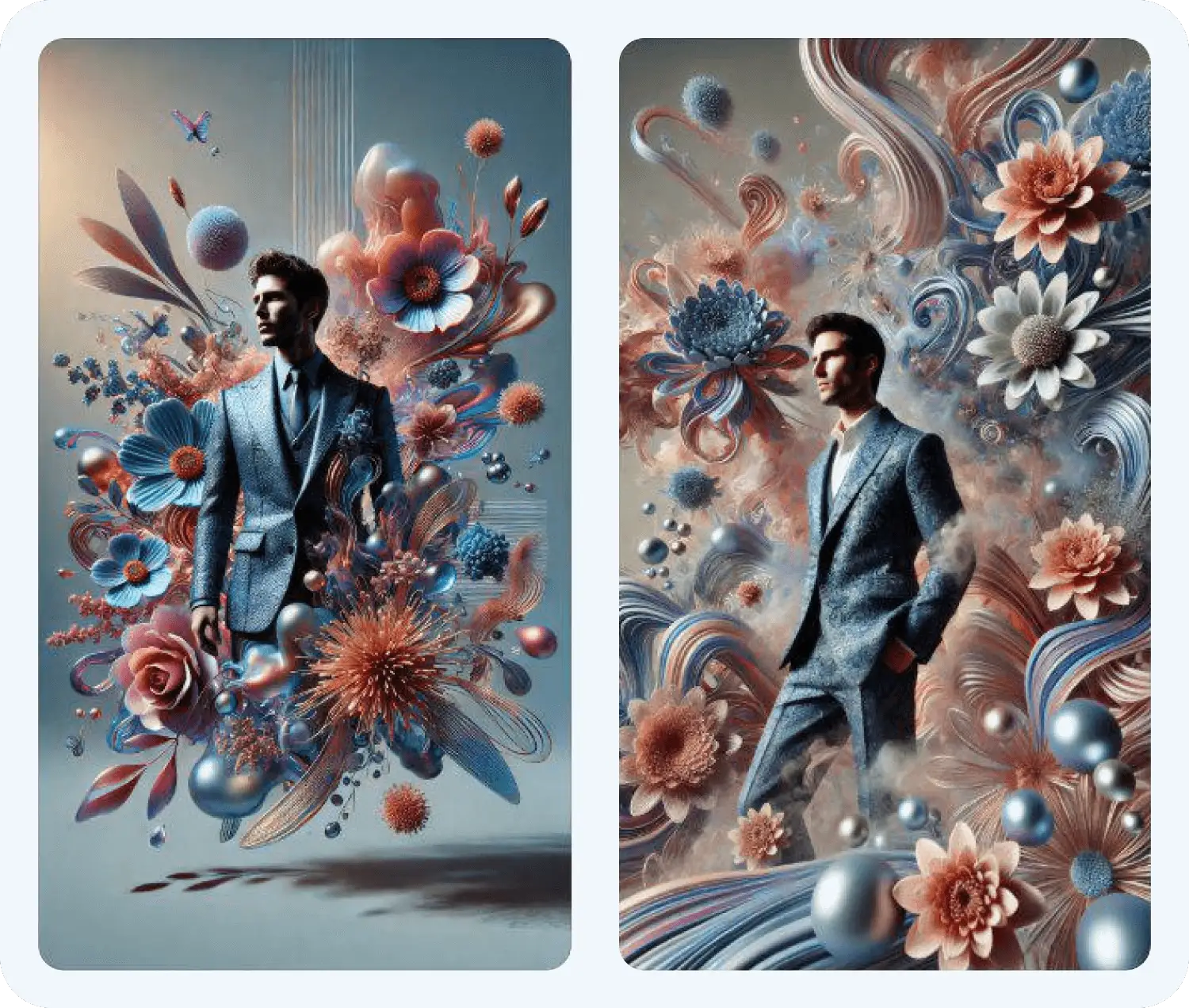 Разработка открытки нейросетью Дали