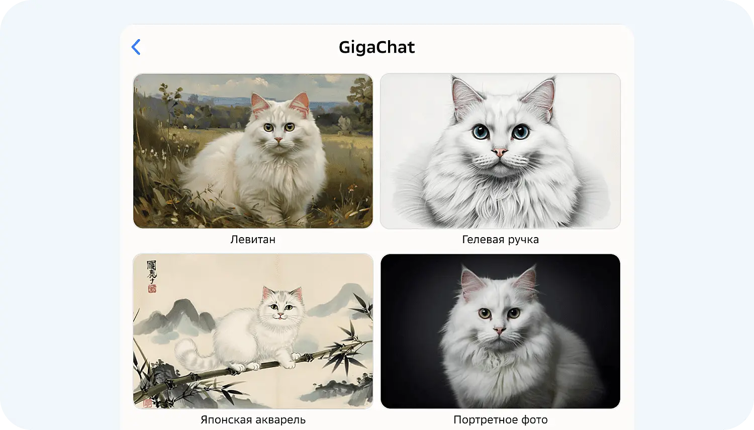 Встроенные стили в ИИ Кандинский