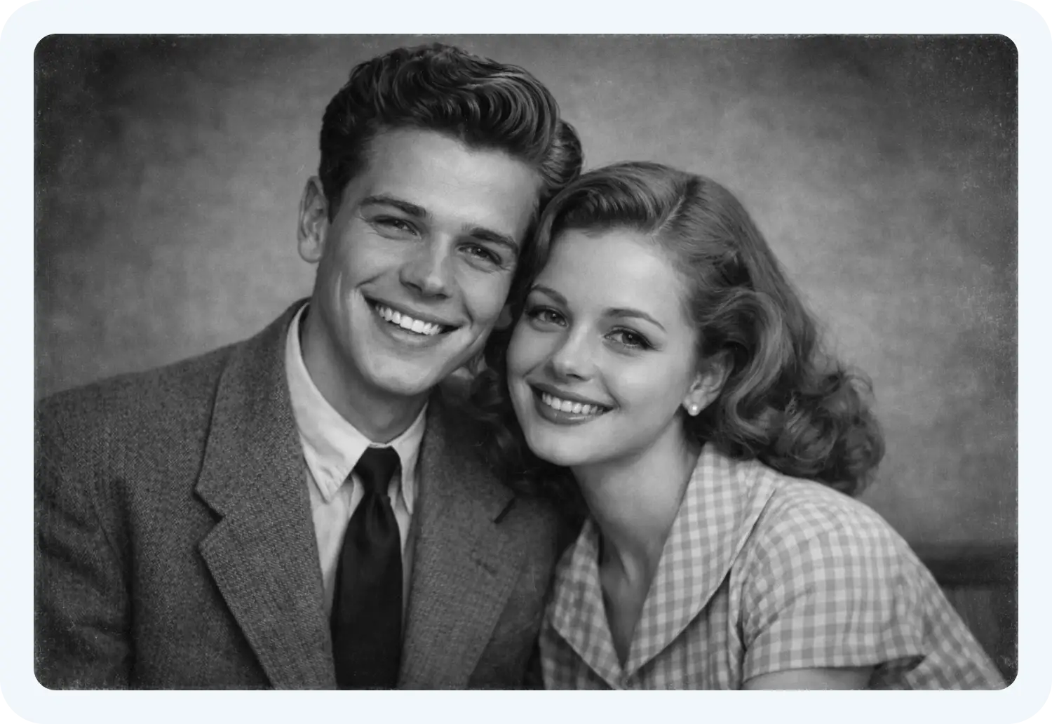 Мы оживим фото молодой пары с помощью нейросети Sora 2