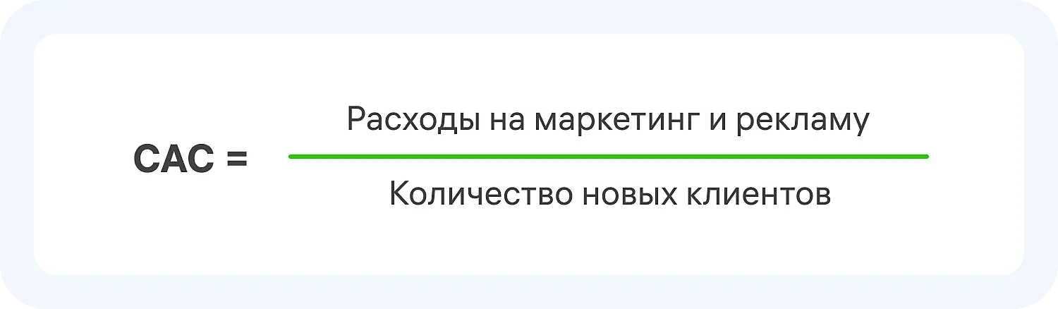Формула CAC