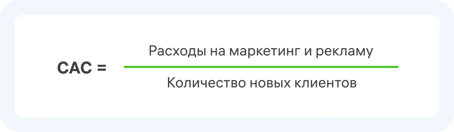 Формула CAC
