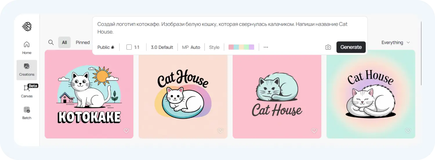 Русскоязычный промпт для нейросети Ideogram