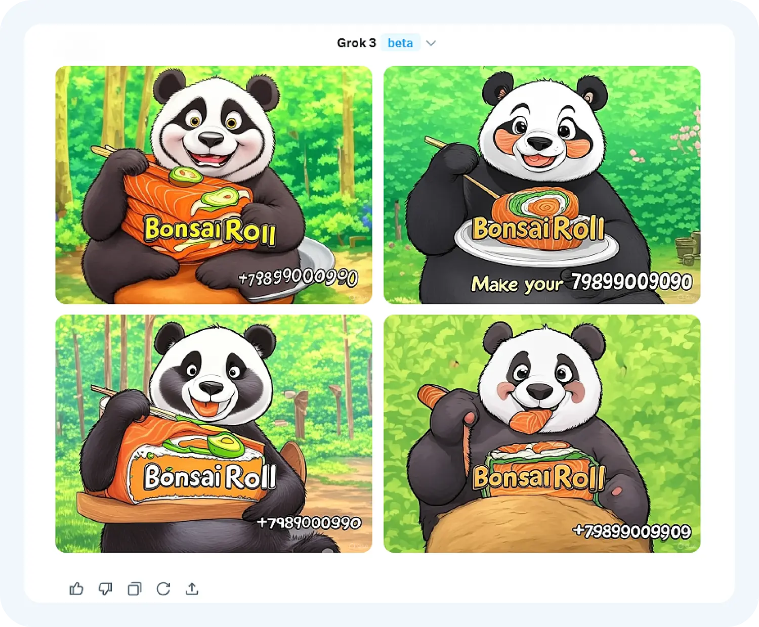 Странные баннеры от Грок-3