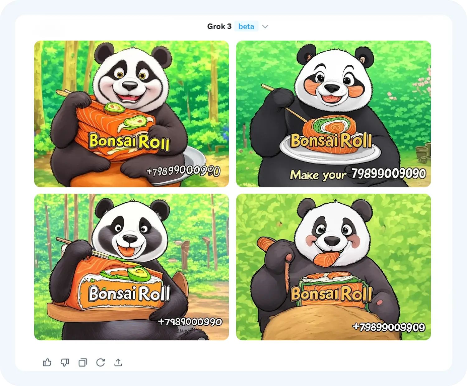 Странные баннеры от Грок-3