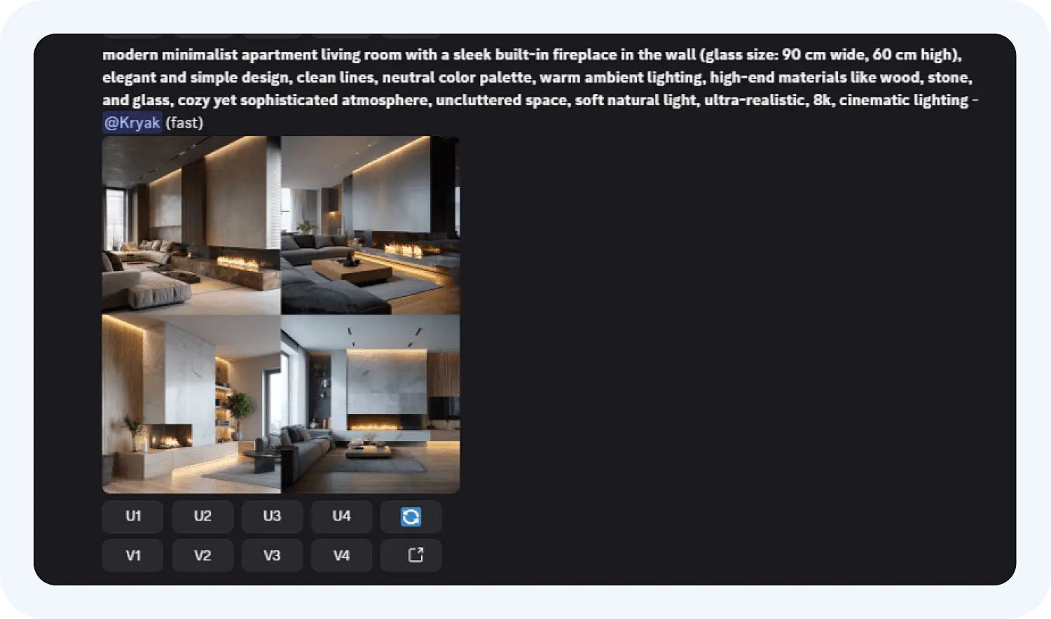 Создание изображения в Midjorney по промтам.