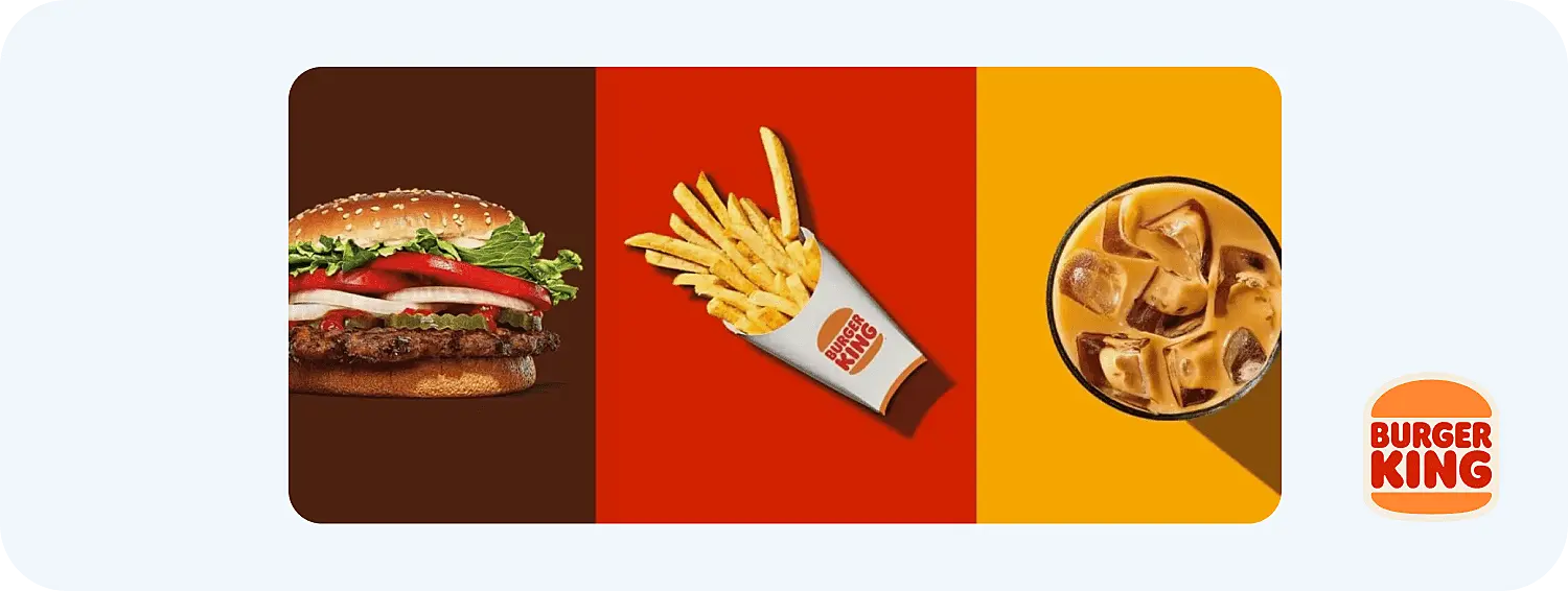 Графическая реклама Бургер Кинг