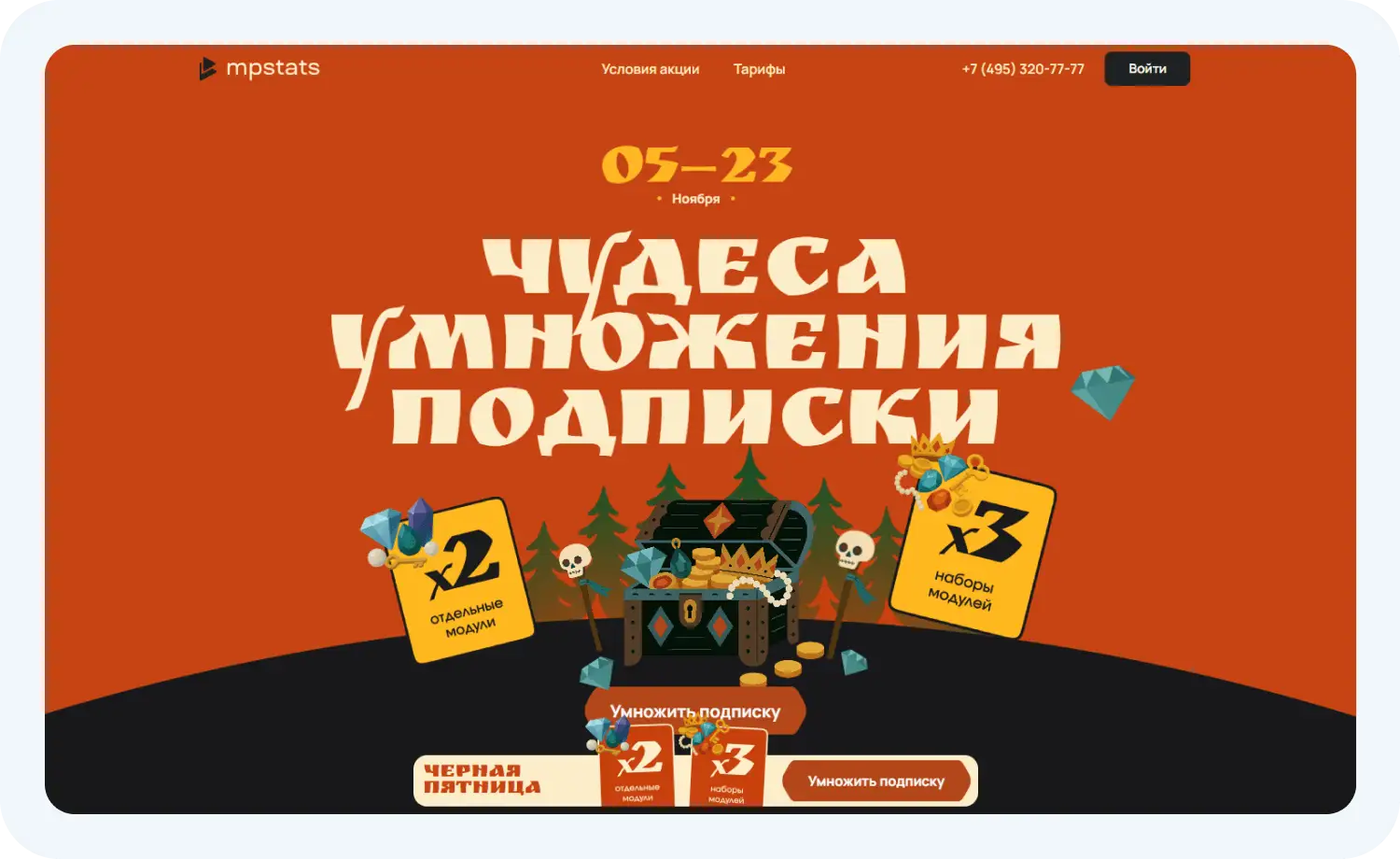 Черная пятница в MPStats. Информация взята с сайта mpstats.io