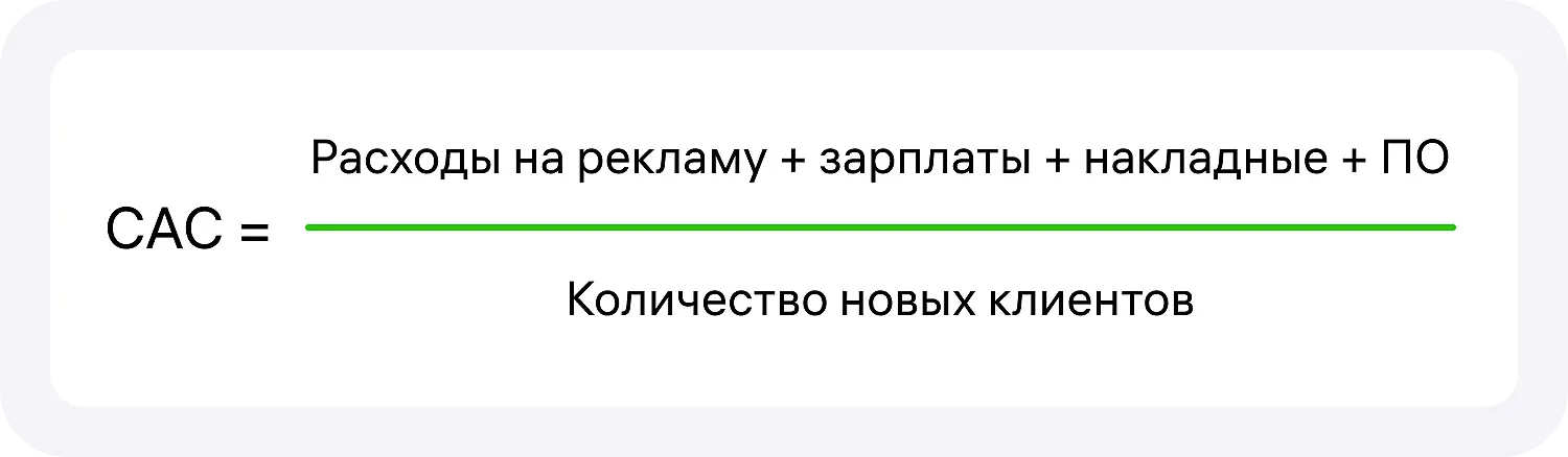 Расширенная формула CAC