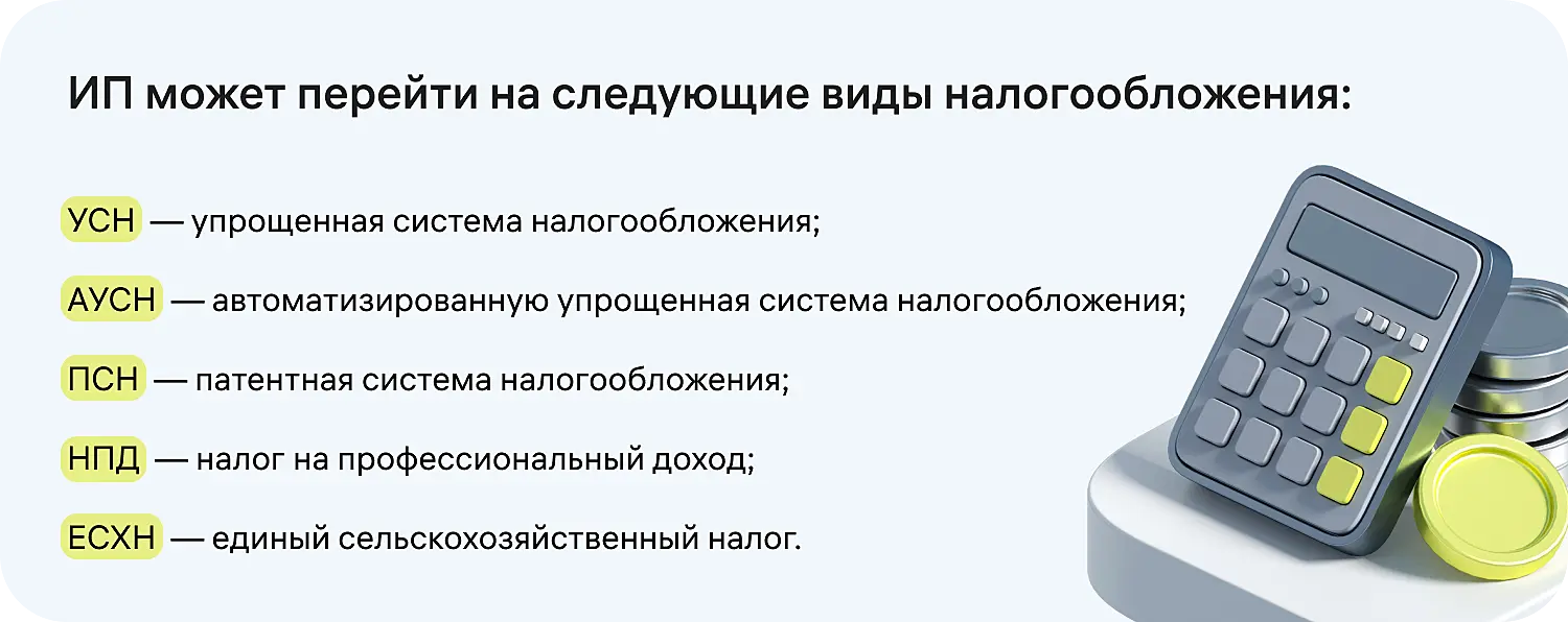 Выбор системы налогообложения для ИП