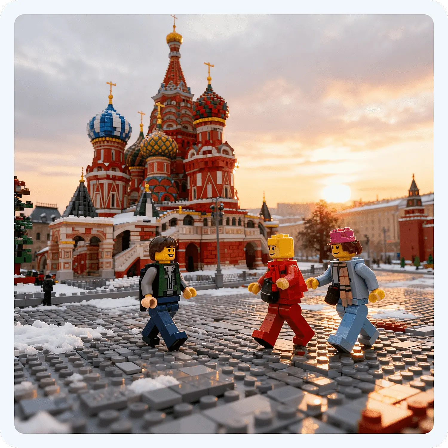 Создание изображения в стиле LEGO нейросетями
