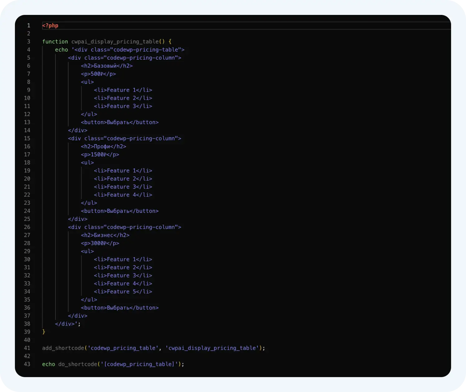 Создание страниц сайта нейросетью CodeWP