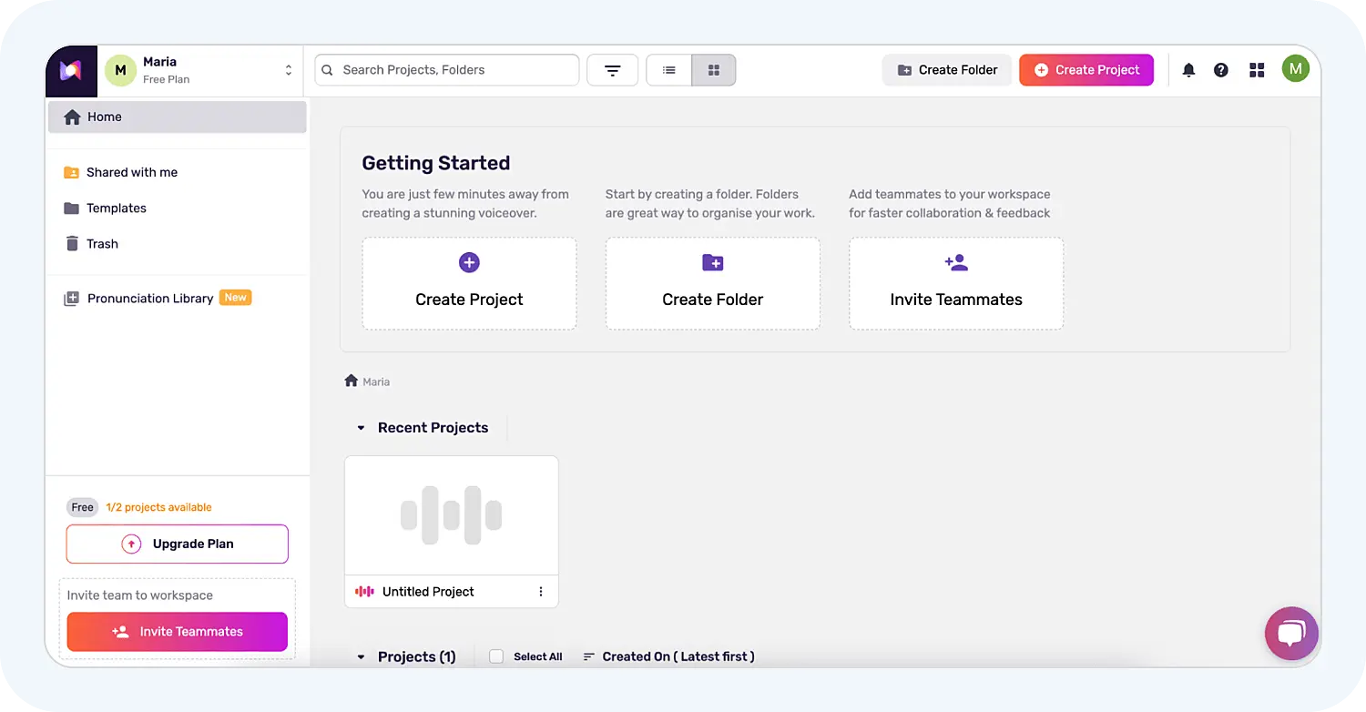 Озвучить видео в Murf.ai