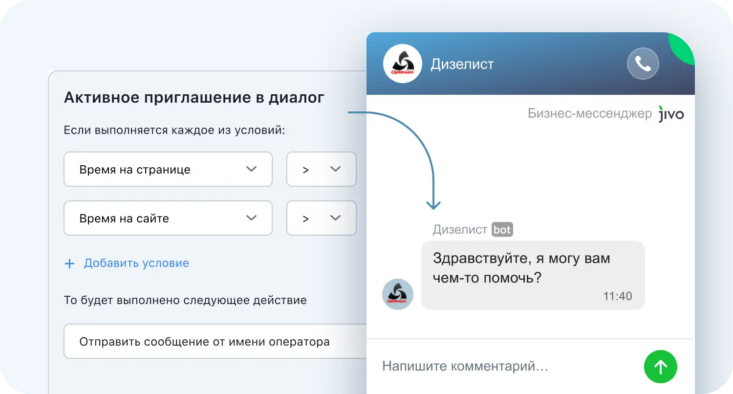 Активные приглашения в диалог мотивируют клиентов написать компании